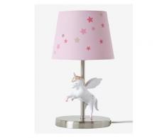 Kinder Nachttischlampe mit Einhorn rosa von vertbaudet
