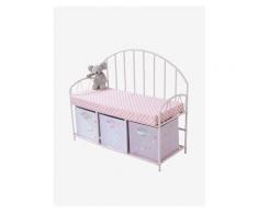 Kinder Sitzbank mit Stauraum rosa von vertbaudet