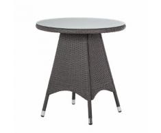 Gartentisch Paradise Lounge I - Polyrattan Grau