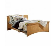 Doppelbett Bryne - Rattan - 140 x 200cm - Beige