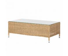 Loungetisch Calla Millor - Lloyd Loom - Braun/Beige