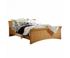 Doppelbett Bryne - Rattan - 180 x 200cm - Beige