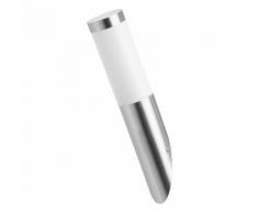 EEK A++, Wandleuchte Chorus BX - Metall/Kunststoff - Silber - 1-flammig