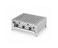 Gastrobräter - 3-flammig/Grillrost/ 3 Grillzonen/ Fettauffangschublade