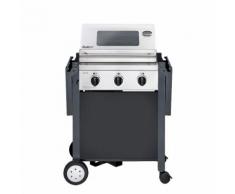 Gasgrillwagen Oakland 3 S - Edelstahl - Silber / Schwarz