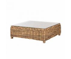 Loungetisch Calla Millor - Polyrattan - Braun/Beige