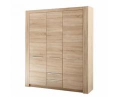 Kleiderschrank Jona (3-türig) - Eiche Sägerau Dekor