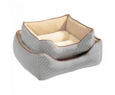 Hunter Hundesofa White Dots grau, Größe: 40 cm
