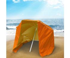 Strandschirm Sonnenschirm tragbar licht alu Zelt UV Schutz 200 cm P...