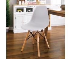 Designer Stuhl aus Polypropylen und Holz für Küche Café Wartezimmer...