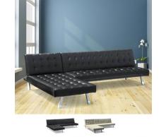 Schlafsofa Ecksofa 3-Sitzer aus Kunstleder Zircone