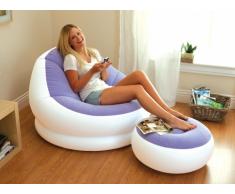 Intex 68572 aufblasbarer Sitzsack Luftsessel mit Fußhocker für Wohn...