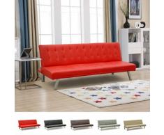 Schlafsofa 3-Sitzer aus Kunstleder für zu Hause und Lokale ZAFFIRO