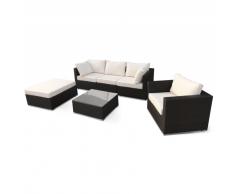 Polyrattan geflecht Gartensitzgruppe Lounge Gartenmöbel outdoor tis...