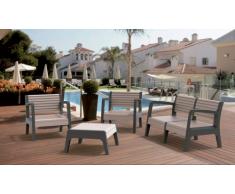 Kunststoff Gartensitzgruppe Gartenmöbel outdoor bar rückenlehne 4 s...