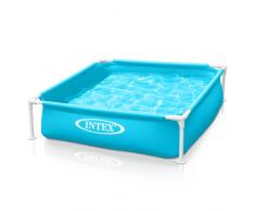 Intex 57173 Mini-Rahmen Quadrat Stahlwandbecken Pool für Kinder