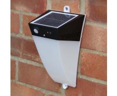 Wandleuchte Außen Garten LED Solarleuchte Solarlampe ALARM