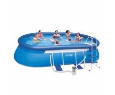 Intex 28192 Oval Frame Aufstellpool Quick up pool 549x305x107