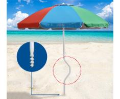 Strandschirm leicht Sonnenschirm mit UV Schutz GiraFacile 200 cm