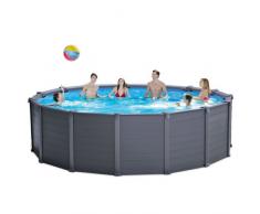 Intex 28382 Graphite Aufstellpool Stahlwandbecken Rund 478x124