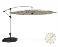 Ampelschirm 3m Garten Bar Pendelschirm Alu Kurbel UV Schutz FAN