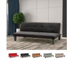 Schlafsofa 2 Sitzer aus Mikrofaser mit Füßen für zu Hause und Warte...