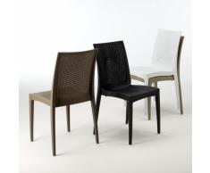 Barstuhl Polyrattan Stapelstuhl Bistrot Stock 22pz