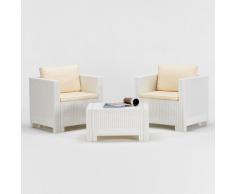 Polyrattan Gartensitzgruppe Lounge Gartenmöbel outdoor tisch kissen...