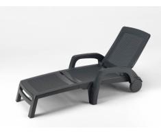 24 Polyrattan Sonnenliegen Gartenliegen Kunststoff Schwimmbad Stock