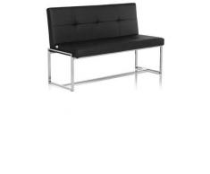 hjh OFFICE Sitzbank / Loungebank LIGHTHOUSE 20 Gestell Chrom Kunstleder 2,5-Sitzer schwarz hjh OFFICE