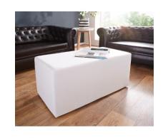 DELIFE Sitzwürfel Dice 90x45 cm Sitzhocker Weiss 2-Sitzer, Sitzhocker / Sitzwürfel