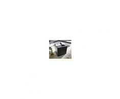 DELIFE Sitzhocker Dado 45x45 cm Schwarz, Sitzhocker / Sitzwürfel