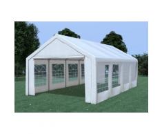 Partyzelt Pavillon 4x8m Classic Premium PVC wasserdicht weiß