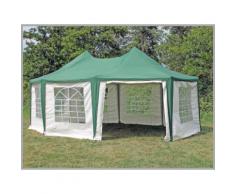 Pavillon 5x6,8m grün Polyester / PVC Pagodenzelt Arabica wasserdicht