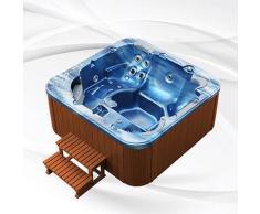 Whirlpool American Outdoor Whirlpool Torina Ocean Blue / Teak 215x215cm