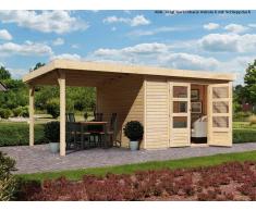 KARIBU WOODFEELING Gartenhaus SPARSET Askola 3 19 mm naturbelassen