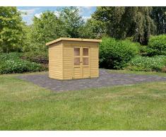 KARIBU Gartenhaus Gerätehaus Merseburg 6 14 mm naturbelassen