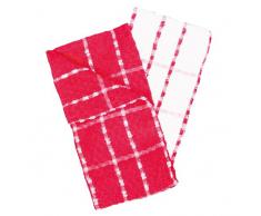 Ligne Décor - 1730169, 2 Geschirrtuch , 50 X 70 Cm , Cerise , Frottee , Rot