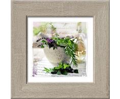 Pro-Art an403o17 Wandbild New Classic Wood Herbage Pestle I, 44 x 44 cm