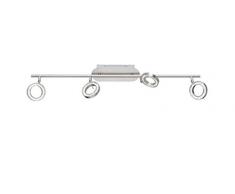 WOFI 7008.04.54.6000 A Spot, Metall, 20 W, Integriert, nickel matt / chrom, 80 x 9 x 11 cm