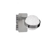 WOFI 4241.01.54.6000 A+ Spot, Stahl, 6 W, Integriert, nickel matt / chrom, 12 x 10 x 19.5 cm
