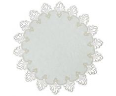 Plauener Spitze by Modespitze 3086E_11_60 Tischdecke Nizza E, GröÃe 60 cm, rund