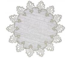 Plauener Spitze by Modespitze 3086L_11_45 Tischdecke Nizza L, GröÃe 45 cm, rund