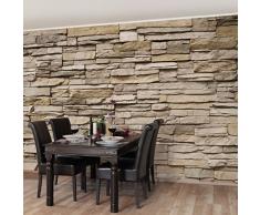 Apalis 98531 Vlies / Fototapete Asian Stonewall Breit | Vlies Tapete Wandtapete Wandbild Foto 3D Fototapete für Schlafzimmer Wohnzimmer Küche | GröÃe: 225x336 cm