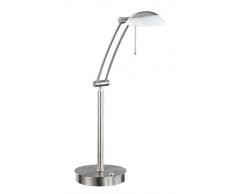 Wofi Tischleuchte, 1-flammig, Höhe 70 cm, nickel-matt 8343.01.64.0000