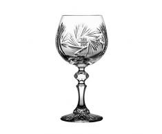 Crystaljulia 5442 Weinglas, Kristall, 250 ml, 9 x 9 x 17 cm, 6 Einheiten