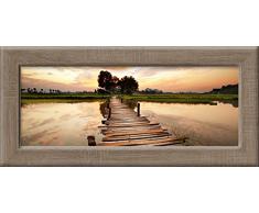 Pro-Art an397l17 Wandbild New Classic Wood Colourful VIew, 94 x 44 cm
