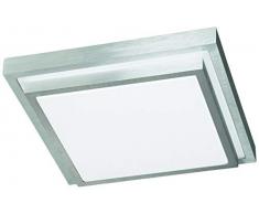 Action Deckenleuchte, 1-flammig, Serie Halden, 1 x LED, 15 W, Breite 30 cm, Höhe 9 cm, Tiefe 30 cm, Kelvin 3000, Lumen 1100, aluminium gebürstet 967201630300
