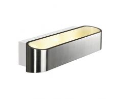 SLV Asso Led 300 Wandleuchte, Oval, 2 x 5 W, 3000 K, alu Brushed 151275