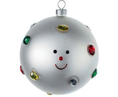 Alessi AMJ13 15 Fioccodineve Weihnachtskugeln 4 Stück aus Glas